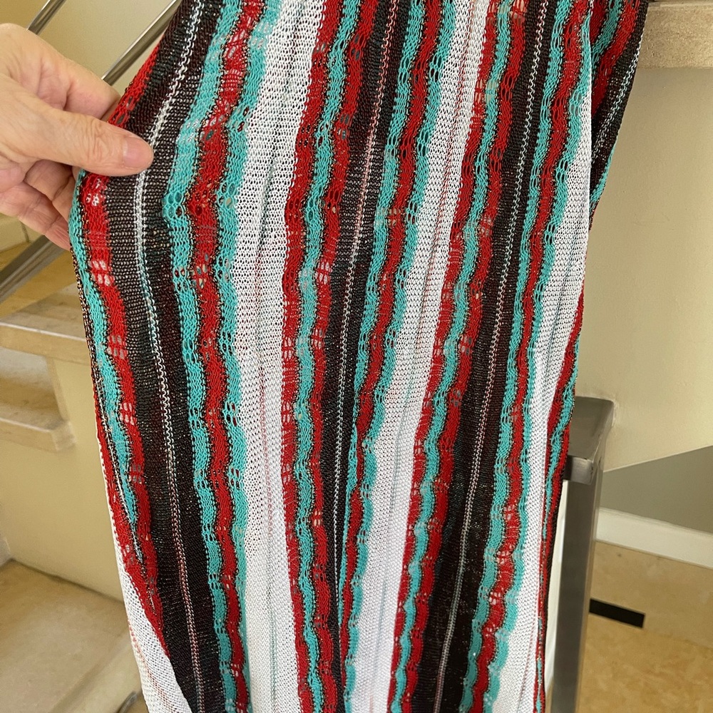 VINTAGE MISSONI Striped Multicolor Halter Dress - Picture 5 of 9